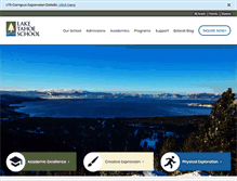 Tablet Screenshot of laketahoeschool.org